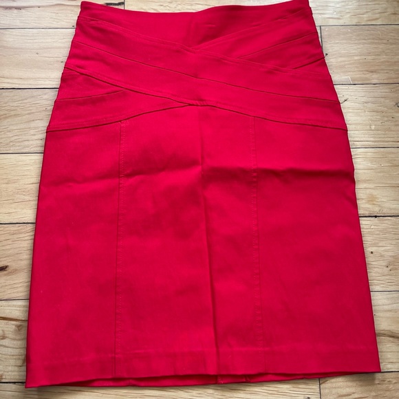 Reitmans petite red pencil skirt size xs - Picture 3 of 6